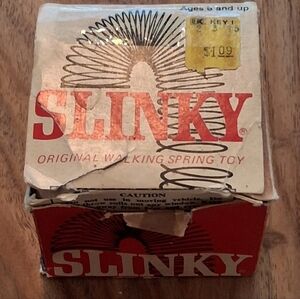 VINTAGE SLINKY Original Walking Spring Toy Metal James Industries